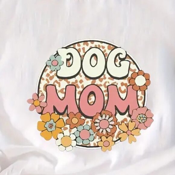 Dog Mom Gift TShirt, Mother's Day Gift, Best Dog Mom Ever Tee Shirt - Picture 2 of 6